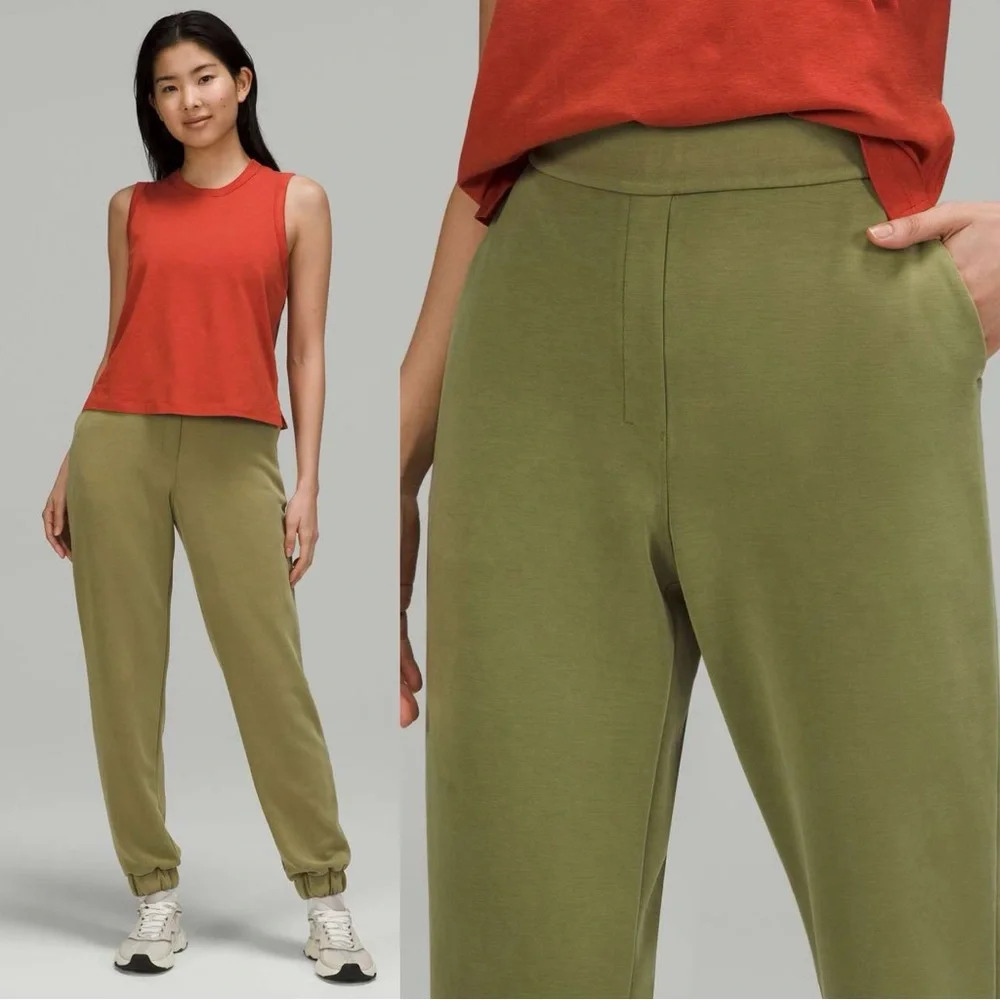 Lululemon Softstreme Relaxed High-Rise Pant Pull On Jogger in Bronze Green 4 - Picture 2 of 16
